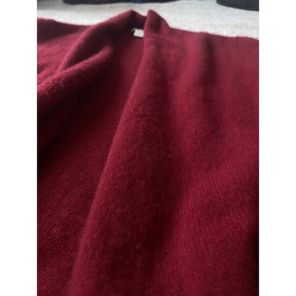 READ! White + Warren Sz S Women's Long Sleeve Cashmere Cardigan Sweater Red Soft - Picture 8 of 8